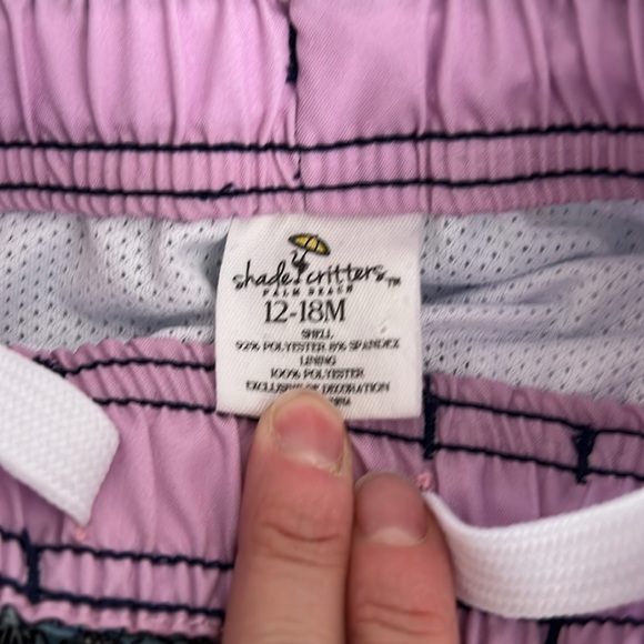 Shade critters boys 12/18 month swim trunks EUC - Picture 2 of 2